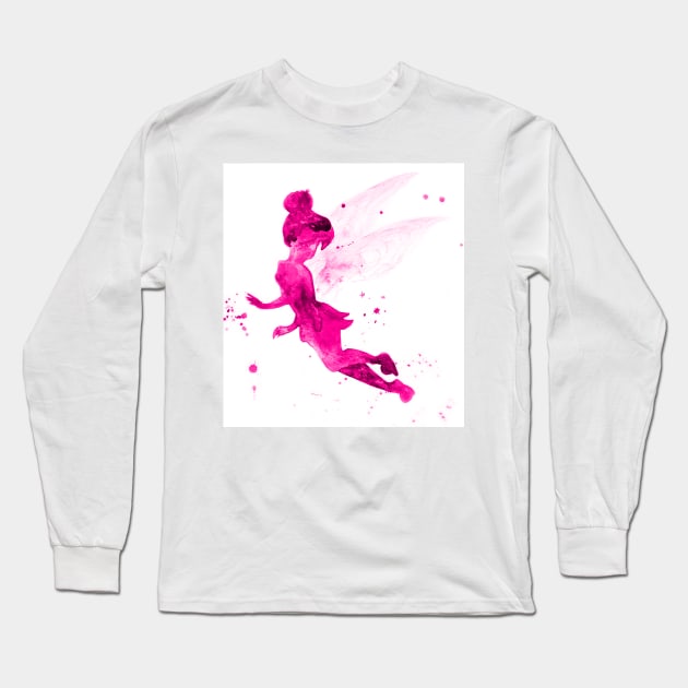 Tinker Bell Pink Long Sleeve T-Shirt by Luba_Ost